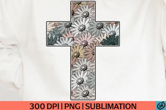Christian Floral PNG Sublimation Graphics & T-Shirt Designs
