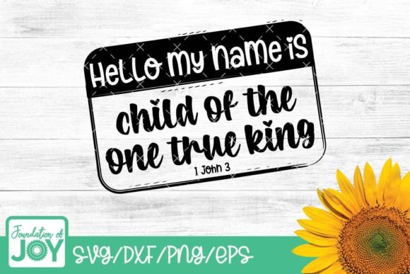 Christian Name Badge Svg: Graphics & T-Shirt Designs