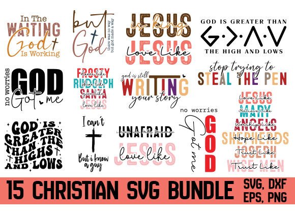 Christian SVG Bundle: Graphics & T-Shirt Designs