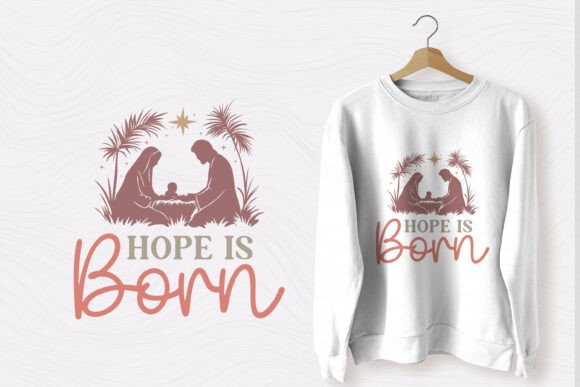 Christmas Christian SVG, Nativity Graphics & T-Shirt Designs