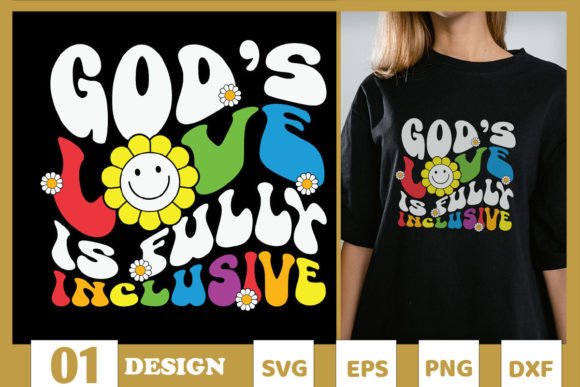 Inclusive Jesus SVG for T-Shirt Designs & Graphics