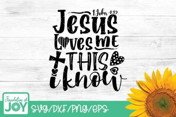 Jesus Loves Me Kids Svg: Graphics & T-Shirt Designs