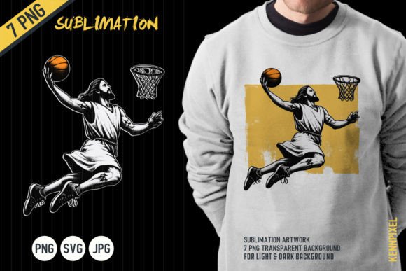 Jesus Playing Basketball: Graphics & T-Shirt Designs Review