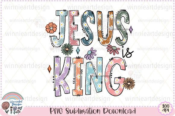 Jesus Quote Daisy Flower Letter Doodle Graphics